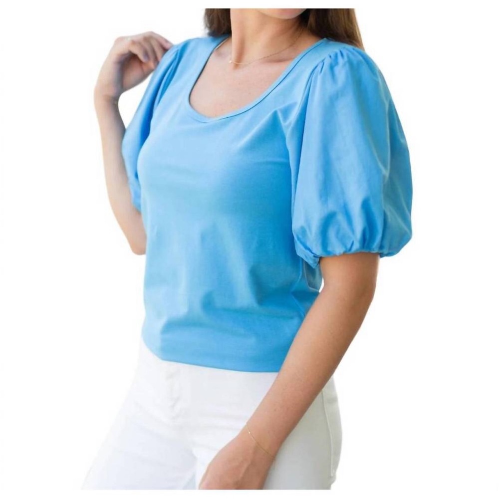 Michelle McDowell Shay Top in‎ Blue